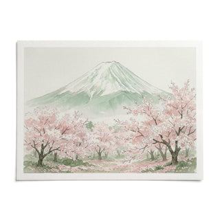 Mount Fuji Print, shown as an unframed paper print on a plain white background