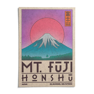 Mt Fuji Art Print, shown as an unframed paper print on a plain white background