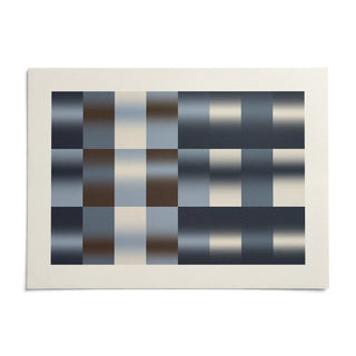 Navy Abstract Wall Art, shown as an unframed paper print on a plain white background