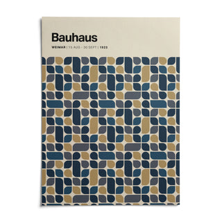 Navy and Gold Wall Art, shown as an unframed paper print on a plain white background