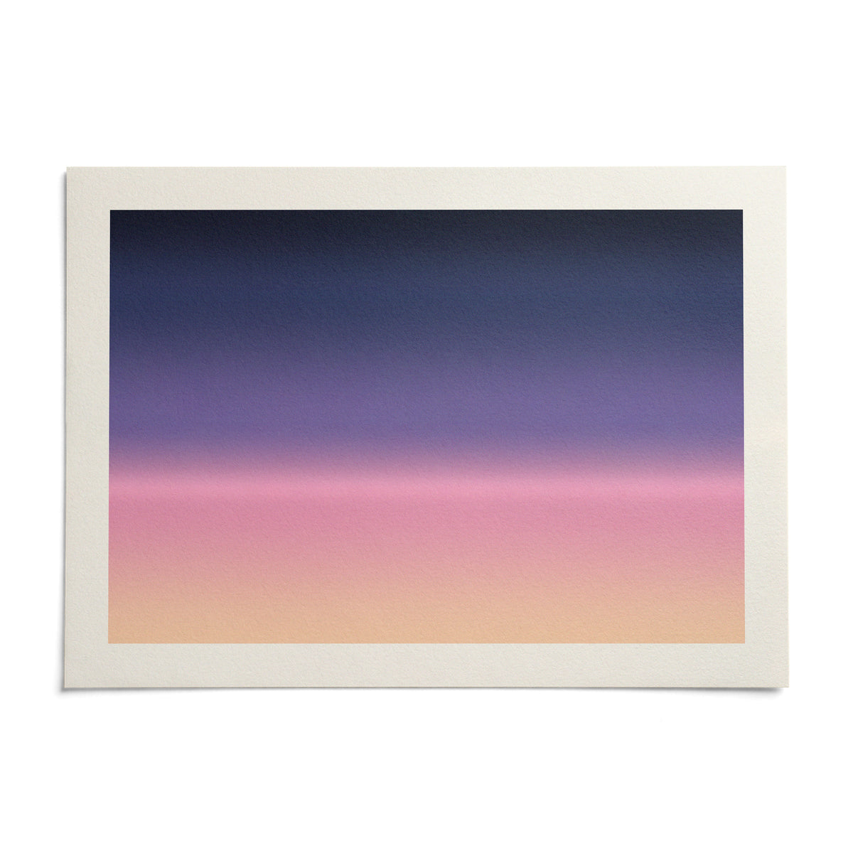 Navy and Pink Wall Art, shown as an unframed paper print on a plain white background