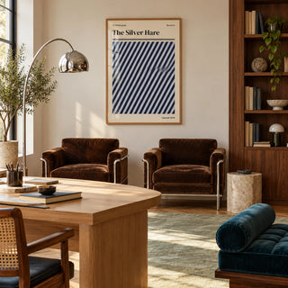 Norwich Print, framed on the wall of a calm design studio office with a pale wall