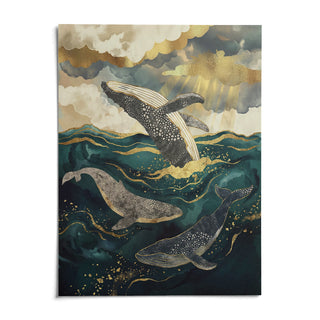 Ocean Art Print, shown as an unframed paper print on a plain white background
