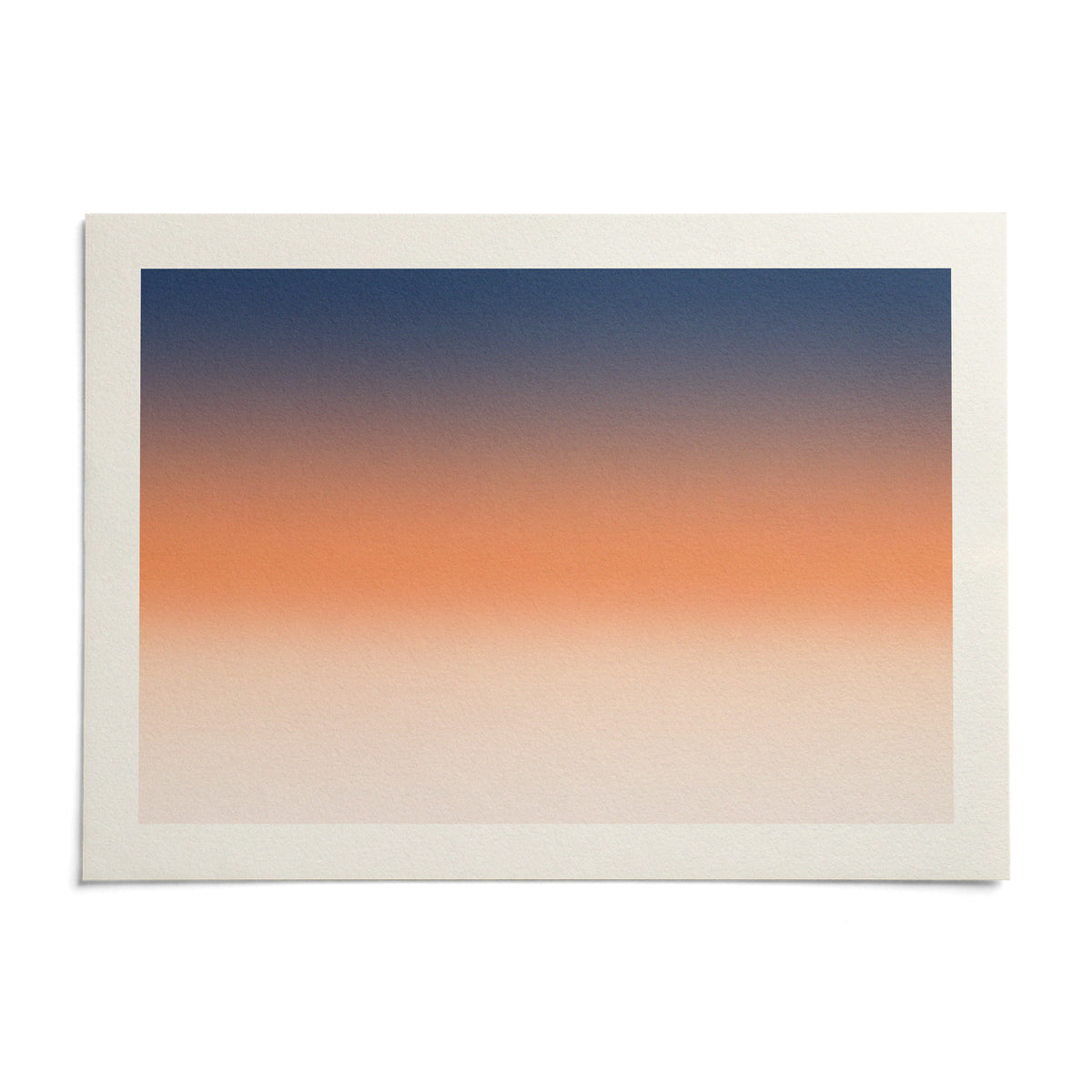 Ocean Sunset Poster, shown as an unframed paper print on a plain white background