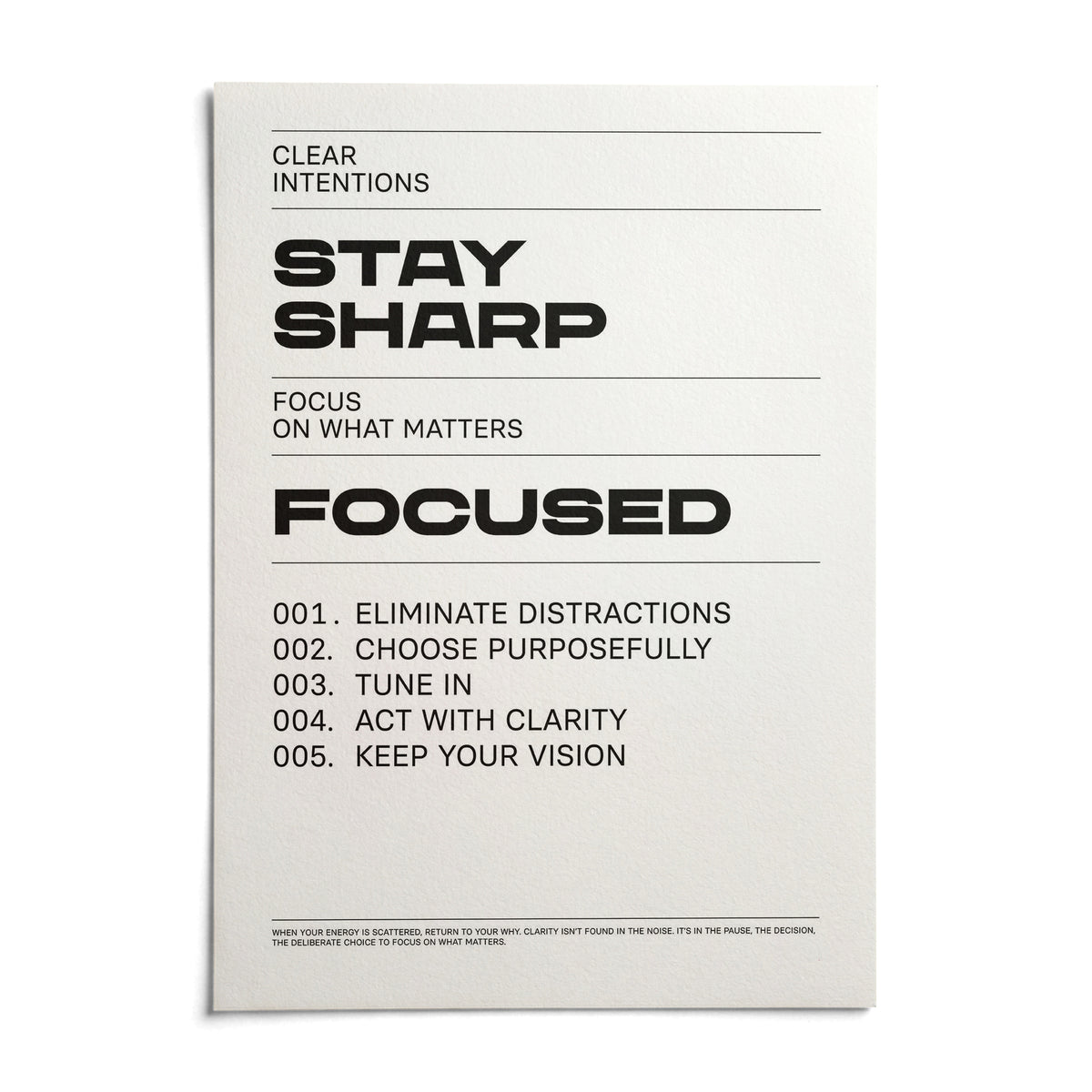 Office Posters Motivational, shown as an unframed paper print on a plain white background