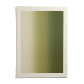 Olive Green Abstract Wall Art, shown as an unframed paper print on a plain white background