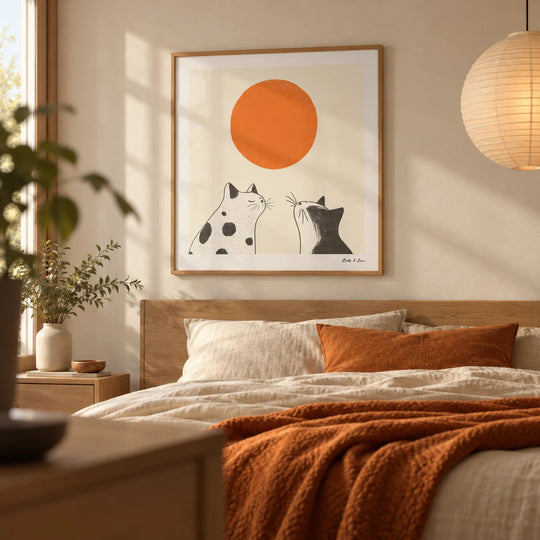 Gato minimalista Sunshine