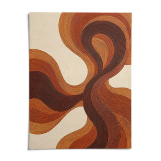 Organic Line Poster, shown as an unframed paper print on a plain white background
