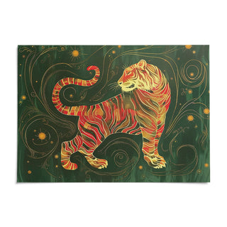 Oriental Wall Art, shown as an unframed paper print on a plain white background