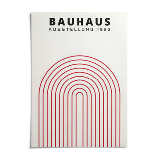 Original Bauhaus Poster, shown as an unframed paper print on a plain white background