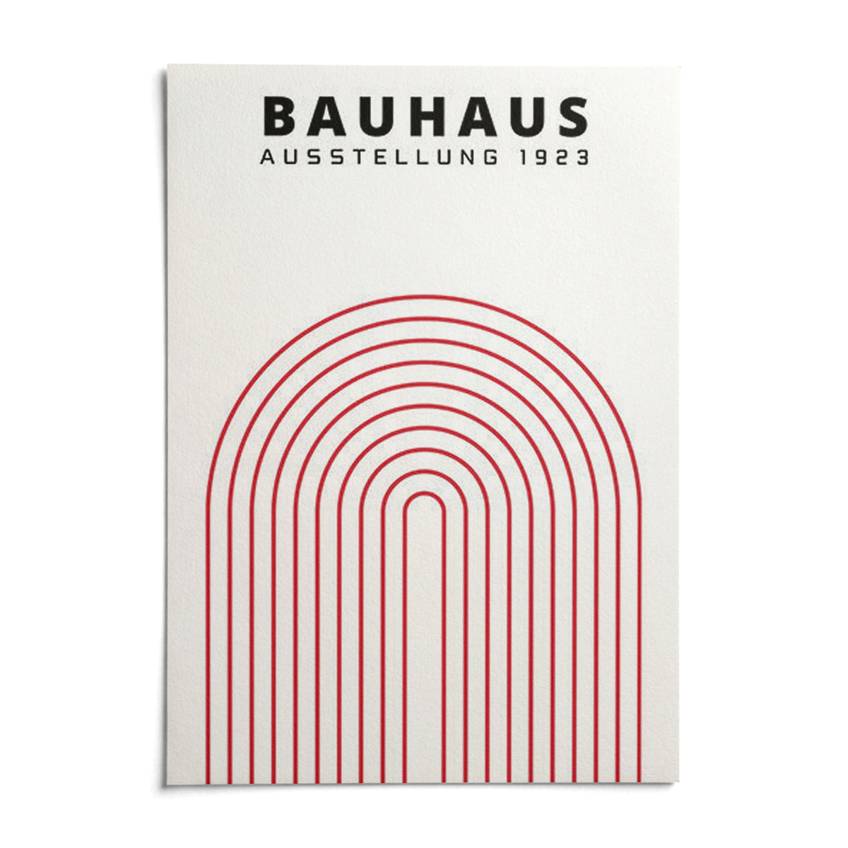 Original Bauhaus Poster, shown as an unframed paper print on a plain white background