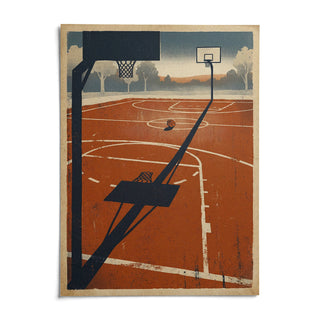 Outdoor Sports Wall Art, shown as an unframed paper print on a plain white background