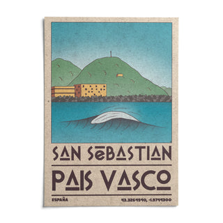 Pais Vasco Print, shown as an unframed paper print on a plain white background