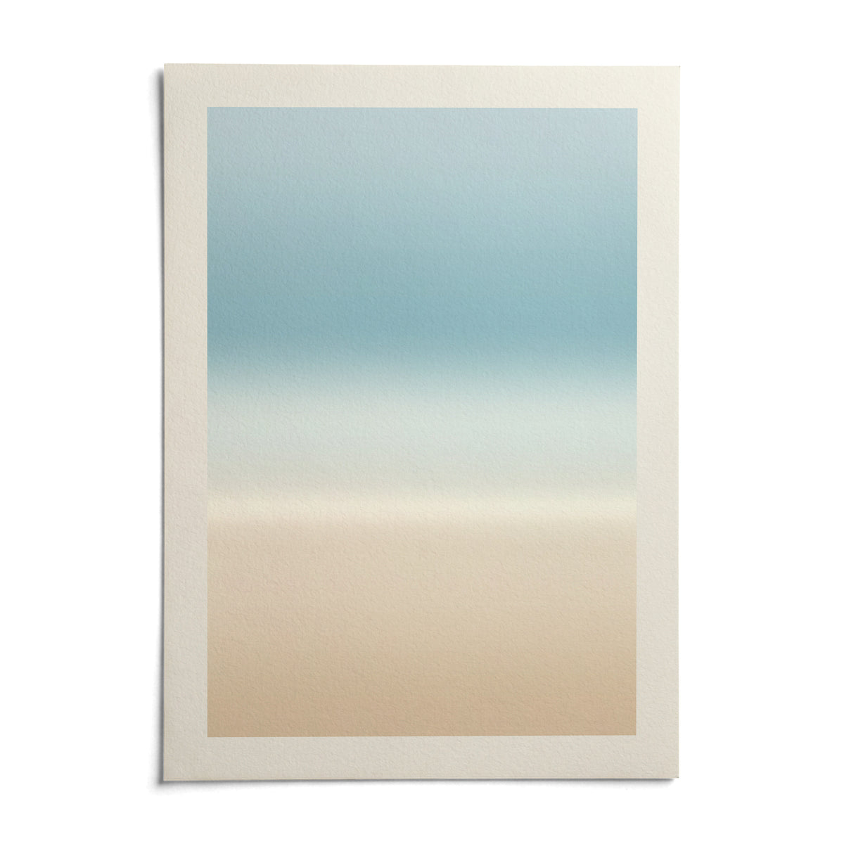 Pale Blue Wall Art, shown as an unframed paper print on a plain white background