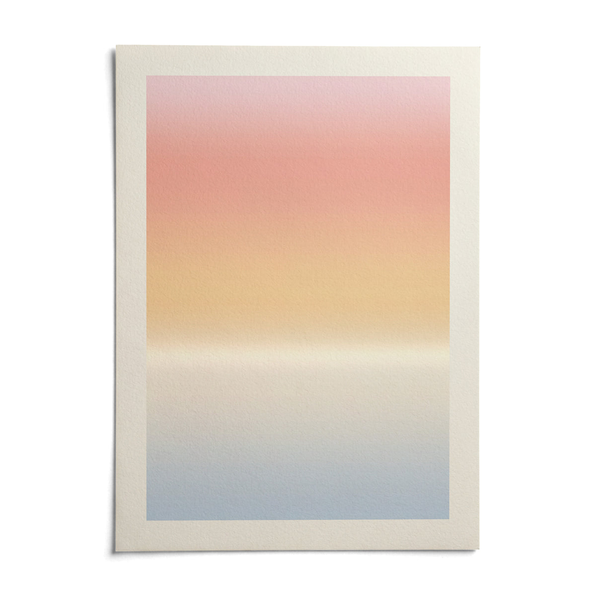 Pastel Pink Print, shown as an unframed paper print on a plain white background