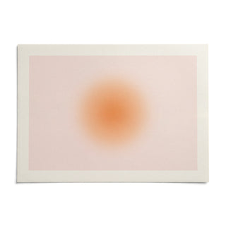 Peach Aura Print, shown as an unframed paper print on a plain white background