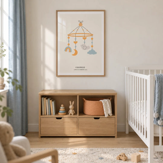 Póster de guardería para bebés