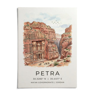 Petra Art Print, shown as an unframed paper print on a plain white background
