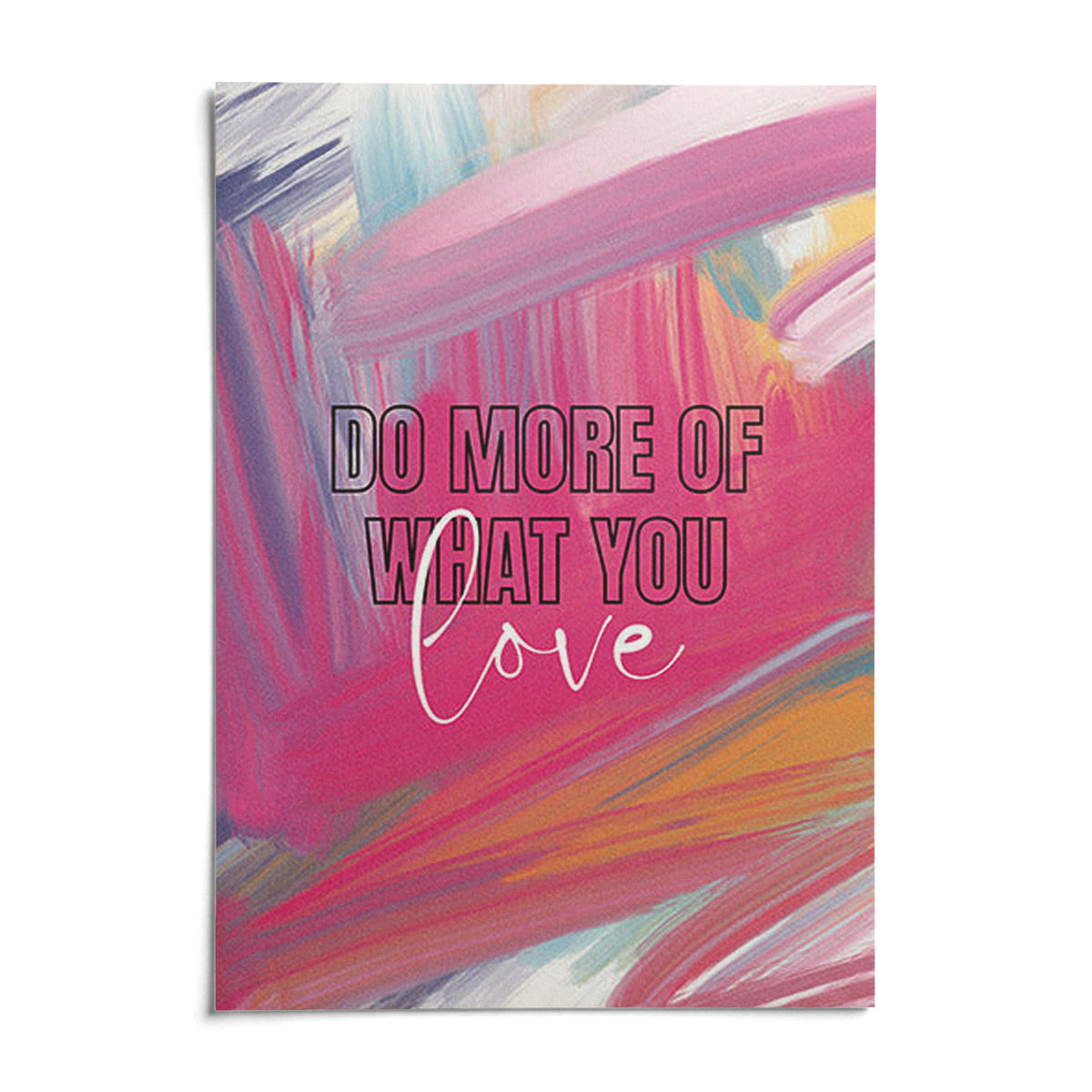 Pink Motivational Posters, shown as an unframed paper print on a plain white background
