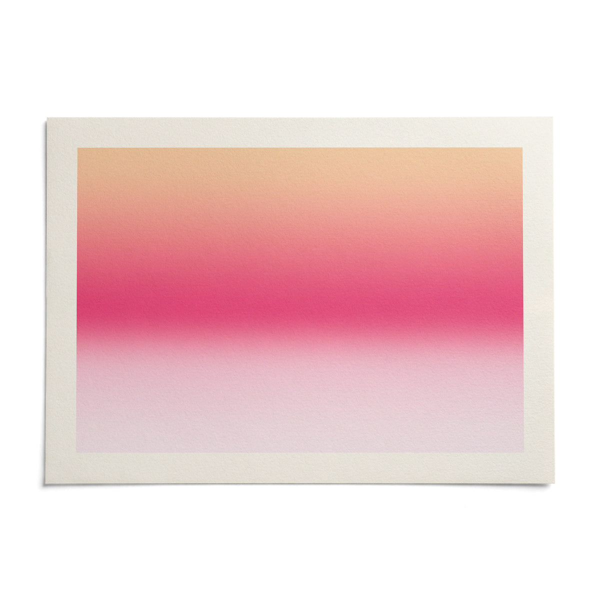 Pink Sunrise Print, shown as an unframed paper print on a plain white background