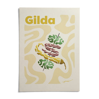 Pintxos Poster, shown as an unframed paper print on a plain white background