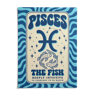Pisces Wall Art, shown as an unframed paper print on a plain white background