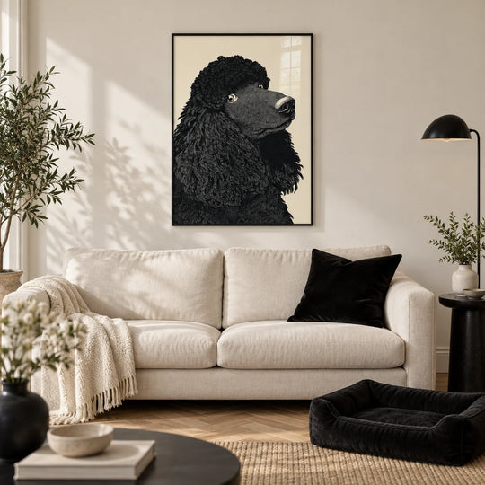 Retrato de caniche