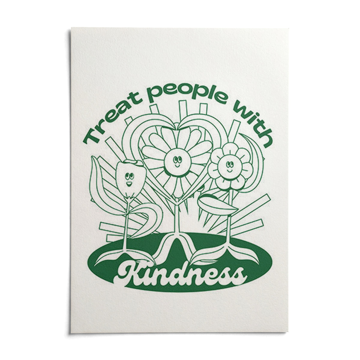 Positive Poster, shown as an unframed paper print on a plain white background