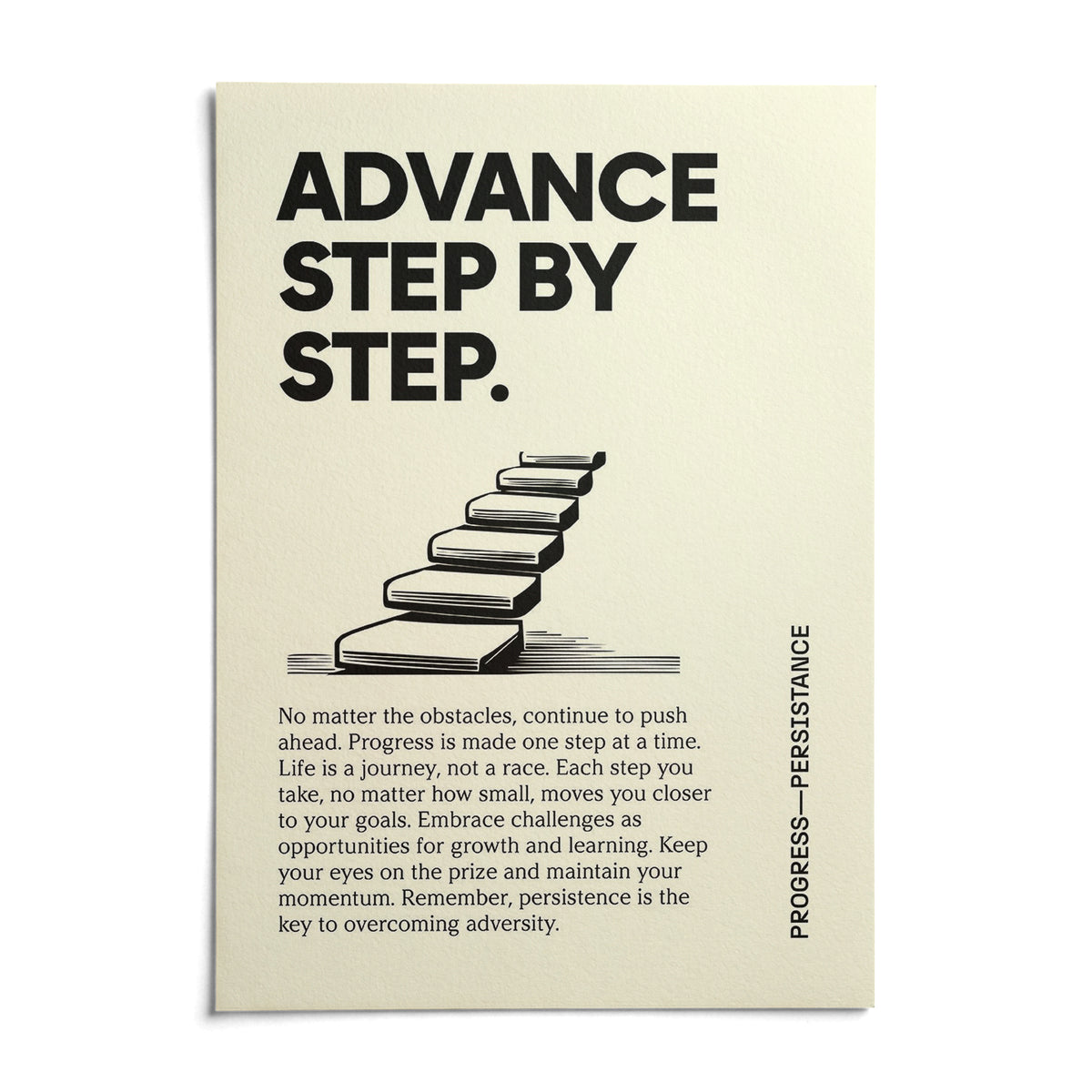 Poster of Motivation, shown as an unframed paper print on a plain white background