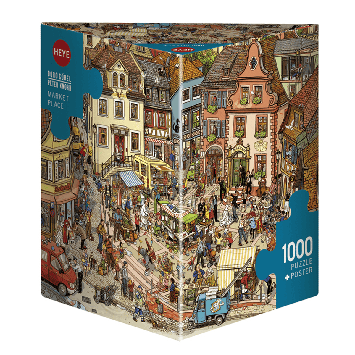 Puzzle 1000: Market Place, Goebel & Knorr CASSE-TÊTE - 1000 morceaux