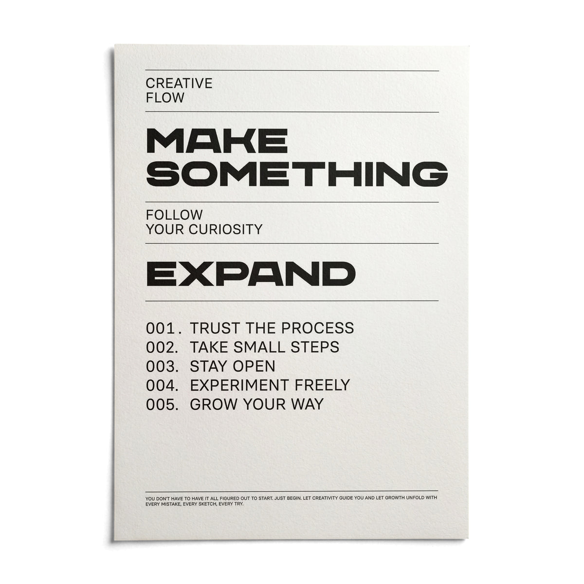 Quotes for Room Wall, shown as an unframed paper print on a plain white background