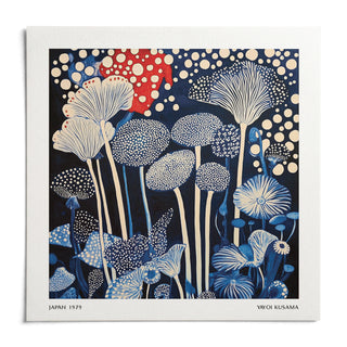 Red and Blue Art, shown as an unframed paper print on a plain white background