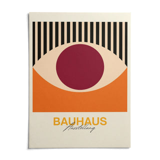 Retro Eye Wall Art, shown as an unframed paper print on a plain white background