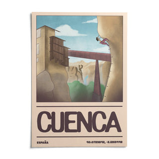 Rock Climbing Poster, shown as an unframed paper print on a plain white background