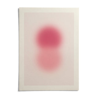 Rose Pink Wall Art, shown as an unframed paper print on a plain white background