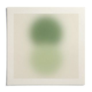 Sage and Olive Print, shown as an unframed paper print on a plain white background