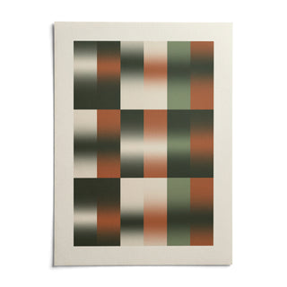 Sage Grid Print, shown as an unframed paper print on a plain white background