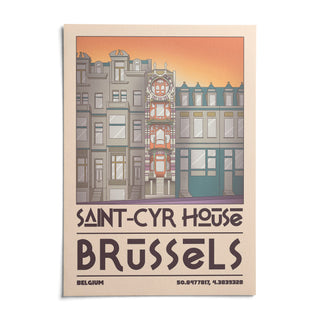 Saint Cyr House Poster, shown as an unframed paper print on a plain white background