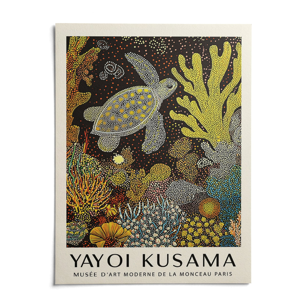 Turtle Drift as it arrives: an unframed matte paper print