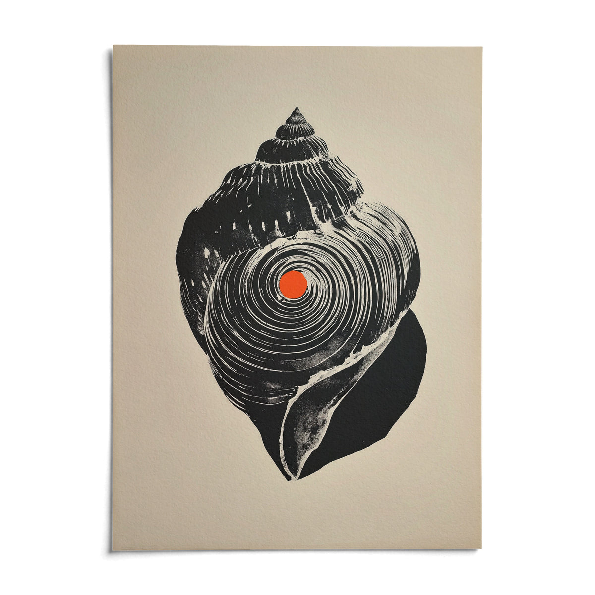 Shankha Art Print, shown as an unframed paper print on a plain white background