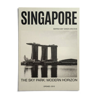 Singapore Modern Architecture Art Print, shown as an unframed paper print on a plain white background