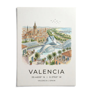 Spanish Landscape Poster, shown as an unframed paper print on a plain white background