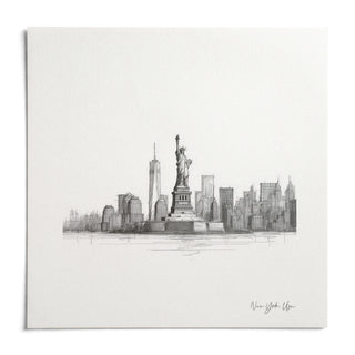 Statue of Liberty Print, shown as an unframed paper print on a plain white background