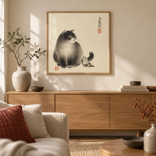 Gato Sumi-e