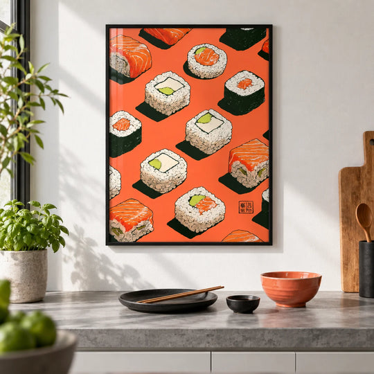 Poster murale Sushi