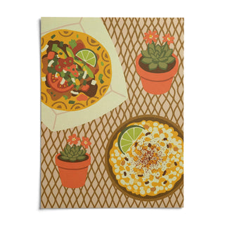 Taco Wall Art, shown as an unframed paper print on a plain white background