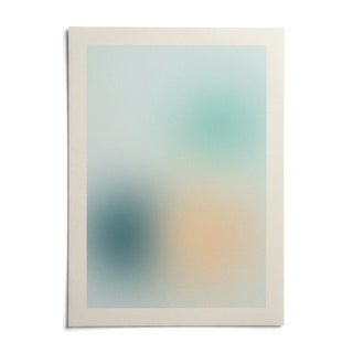 Teal Wall Art, shown as an unframed paper print on a plain white background