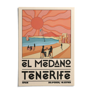 Tenerife Travel Poster, shown as an unframed paper print on a plain white background