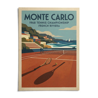 Tennis Championship Art Print, shown as an unframed paper print on a plain white background