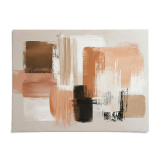 Terracotta and Cream Wall Art, shown as an unframed paper print on a plain white background